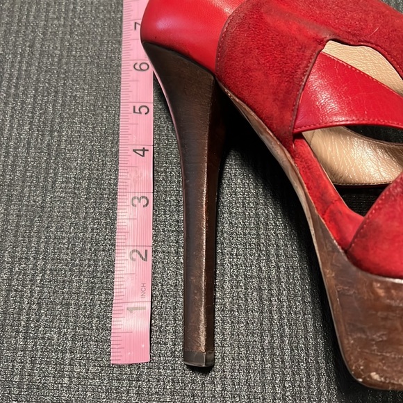 Vintage Fendi Platforms- Red size 36 (6)